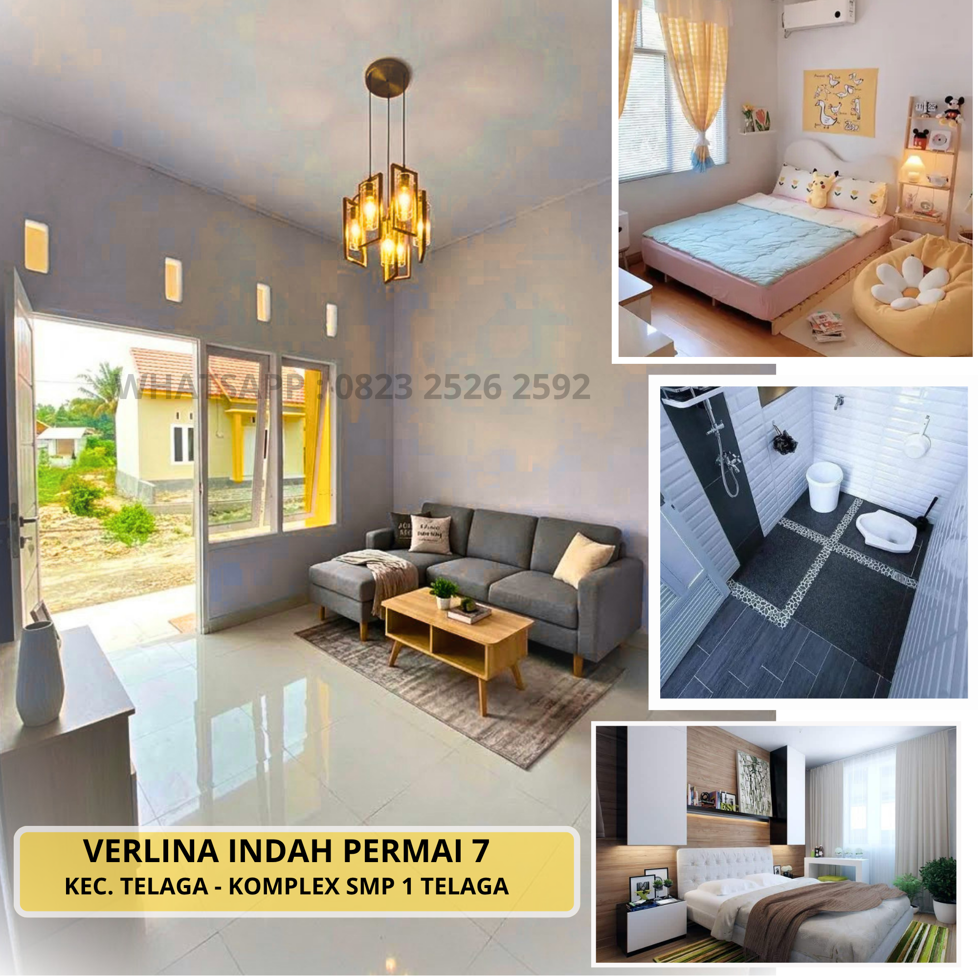 Inspirasi interior kamar dan kamar mandi